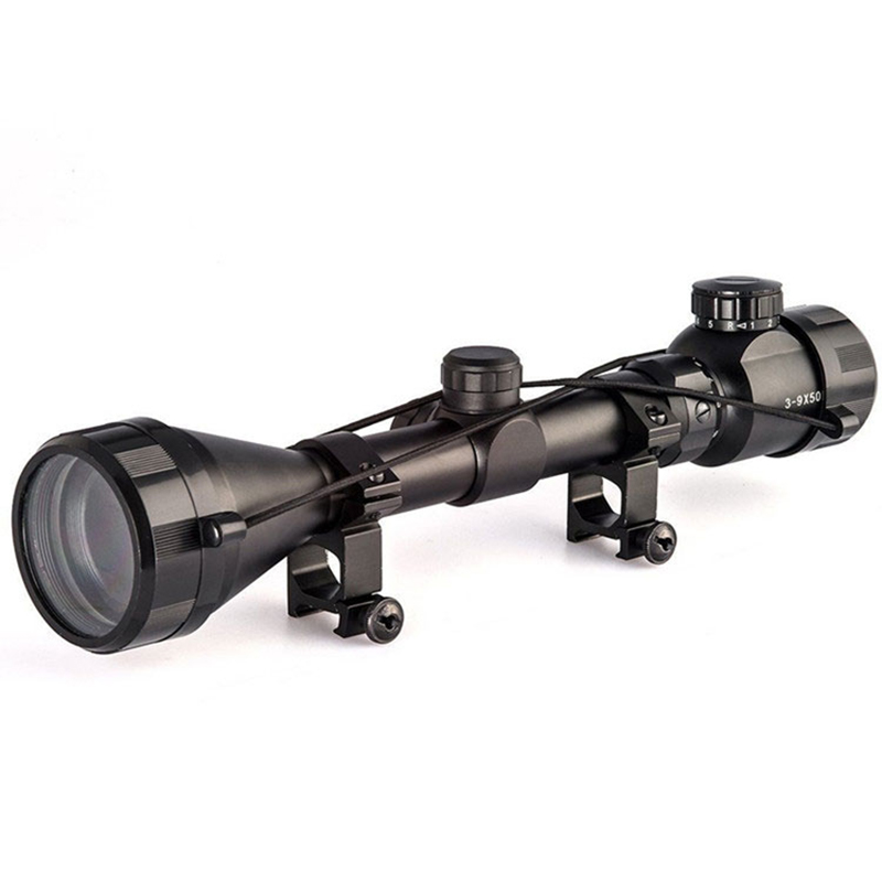 3-9x50 np. luneta myśliwska taktyczna oświetlenie Rgb luneta celownicza Air Soft Rifle