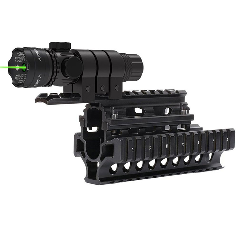 Taktyczny polowanie na zewnątrz strzelanie karabin pistolet Glock Picatinny do montażu na szynie celownik laserowy z zieloną kropką do pistoletu