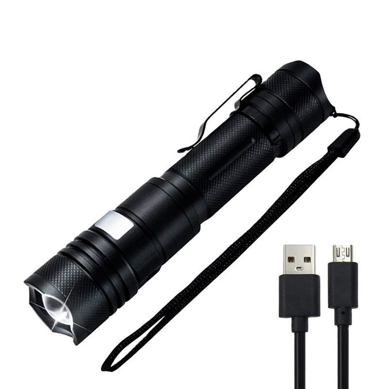Wodoodporna latarka LED z możliwością ładowania na USB