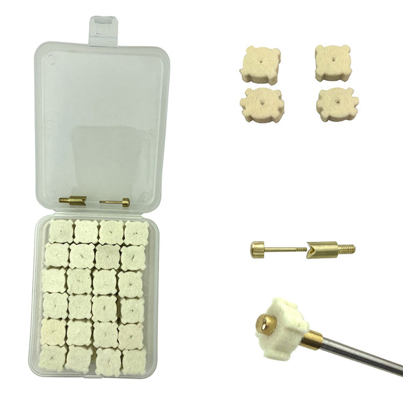 Wełniane gwiazdki do czyszczenia komory pistoletu Opakowanie z tworzywa sztucznego Opp